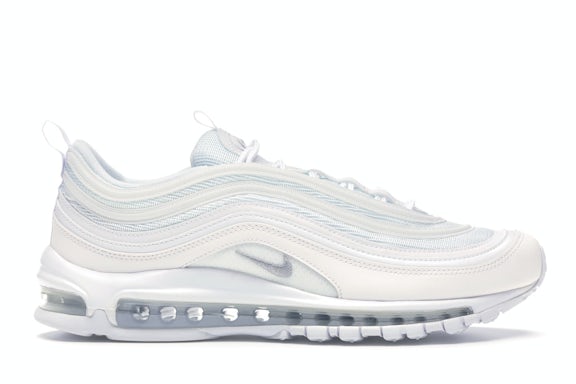 Nike air max 97'Triple White Wolf
